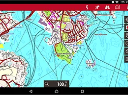Hylly maastokartta Garmin- ja puhelinkäyttöön